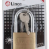 PP LINCE Hangslot - messing, lange beugel - 50 mm